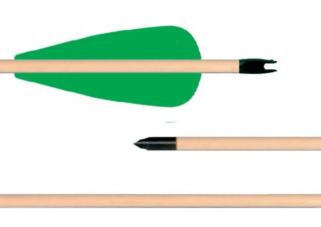 Sport arrow, arrow Primax Varis with tapered tip 28 made of wood